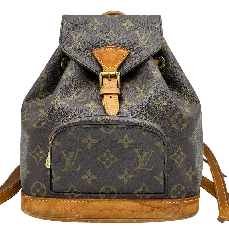 ルイ・ヴィトン LOUIS VUITTON ミニ・モンスリ M51137 ブラウン