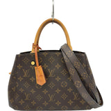 ルイ・ヴィトン LOUIS VUITTON モンテーニュBB M41055 ブラウン モノグラムキャンバス レディース ハンドバッグ