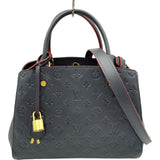 ルイ・ヴィトン LOUIS VUITTON モンテーニュMM M42746 ネイビー アンプラント レディース ハンドバッグ