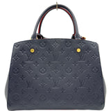 ルイ・ヴィトン LOUIS VUITTON モンテーニュMM M42746 ネイビー アンプラント レディース ハンドバッグ