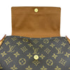 ルイ・ヴィトン LOUIS VUITTON ルーピングミニ M51147 ブラウン モノグラム ・キャンバス レディース ハンドバッグ