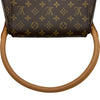 ルイ・ヴィトン LOUIS VUITTON ルーピングミニ M51147 ブラウン モノグラム ・キャンバス レディース ハンドバッグ