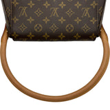ルイ・ヴィトン LOUIS VUITTON ルーピングミニ M51147 ブラウン モノグラム ・キャンバス レディース ハンドバッグ
