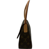 ルイ・ヴィトン LOUIS VUITTON ルーピングミニ M51147 ブラウン モノグラム ・キャンバス レディース ハンドバッグ