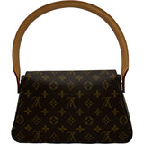 ルイ・ヴィトン LOUIS VUITTON ルーピングミニ M51147 ブラウン モノグラム ・キャンバス レディース ハンドバッグ