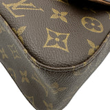 ルイ・ヴィトン LOUIS VUITTON ルーピングミニ M51147 ブラウン モノグラム ・キャンバス レディース ハンドバッグ