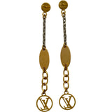 ルイ・ヴィトン LOUIS VUITTON ロゴマニアピアス ゴールド メタル アクセサリー