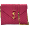 サンローラン SAINT LAURENT カサンドラチェーンショルダー 354489 ピンク レザー レディース ショルダーバッグ