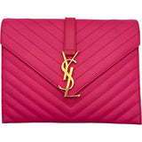 サンローラン SAINT LAURENT カサンドラチェーンショルダー 354489 ピンク レザー レディース ショルダーバッグ