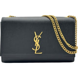 サンローラン SAINT LAURENT ケイト ミディアム 364021 ブラック レザー レディース ショルダーバッグ