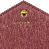 サンローラン SAINT LAURENT チェーンウォレット 393953 ピンク キャビアスキン レディース ショルダーバッグ