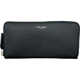サンローラン SAINT LAURENT クラシックラウンドファスナー 414680 ブラック レザー メンズ 長財布