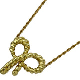 ティファニー TIFFANY＆CO ツイストリボンネックレス ゴールド 18K ジュエリー