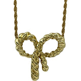 ティファニー TIFFANY＆CO ツイストリボンネックレス ゴールド 18K ジュエリー