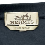 エルメス HERMES メタルリー・オー・カレ 半袖Tシャツ H467940HA ネイビー コットン メンズ 半袖Ｔシャツ