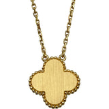 ヴァンクリーフ＆アーペル Van Cleef & Arpels ヴィンテージアルハンブラネックレス2019ホリデー限定 ゴールド Au750 ブルーせーヴル ダイヤモンド ジュエリー