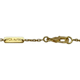 ヴァンクリーフ＆アーペル Van Cleef & Arpels ヴィンテージアルハンブラネックレス2019ホリデー限定 ゴールド Au750 ブルーせーヴル ダイヤモンド ジュエリー