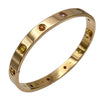 カルティエ Cartier ラブブレスレットマルチカラーストーン ピンクゴールド 750 ローズサファイア/イエローサファイア グリーンガーネット/オレンジガーネット アメジスト ジュエリー