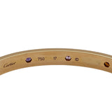 カルティエ Cartier ラブブレスレットマルチカラーストーン ピンクゴールド 750 ローズサファイア/イエローサファイア グリーンガーネット/オレンジガーネット アメジスト ジュエリー
