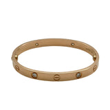 カルティエ Cartier ラブブレス4PD ピンクゴールド Au750 ダイヤモンド ジュエリー