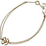 ブルガリ BVLGARI フィオレヴァーブレスSM 1PD ピンクゴールド Au750 ダイヤモンド ジュエリー