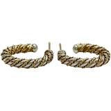 ティファニー TIFFANY＆CO ツイストフープピアス ゴールド/シルバー 750/925 ジュエリー