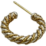 ティファニー TIFFANY＆CO ツイストフープピアス ゴールド/シルバー 750/925 ジュエリー