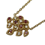 ブシュロン BOUCHERON ダイヤモンド ネックレス ゴールド 750 ルビー ダイヤモンド ジュエリー