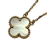 ヴァンクリーフ＆アーペル Van Cleef & Arpels ヴィンテージアルハンブラシェルネックレス ゴールド Au750 マザーオブパール ジュエリー