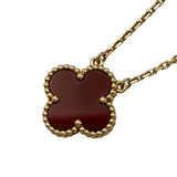 ヴァンクリーフ＆アーペル Van Cleef & Arpels ヴィンテージアルハンブラカーネリアンネックレス ゴールド Au750 カーネリアン ジュエリー