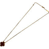 ヴァンクリーフ＆アーペル Van Cleef & Arpels ヴィンテージアルハンブラカーネリアンネックレス ゴールド Au750 カーネリアン ジュエリー