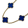 ヴァンクリーフ＆アーペル Van Cleef & Arpels ヴィンテージアルハンブラネックレス10モチーフ ゴールド Au750 ブルーアゲート ジュエリー