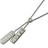 ティファニー TIFFANY＆CO 1837バーネックレス ホワイトゴールド 750 ダイヤモンド ジュエリー