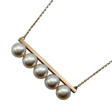 タサキ TASAKI バランスシグネチャーネックレス ピンクゴールド 750 パール ジュエリー