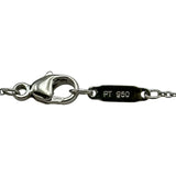 ティファニー TIFFANY＆CO ビゼットネックレス ホワイトゴールド/プラチナ Pt950/750 イエローダイヤモンド ダイヤモンド ジュエリー