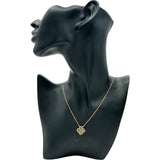 ヴァンクリーフ＆アーペル Van Cleef & Arpels ヴィンテージアルハンブラマザーオブパールグレーシェルネックレス ピンクゴールド Au750 ブラックマザーオブパール ジュエリー