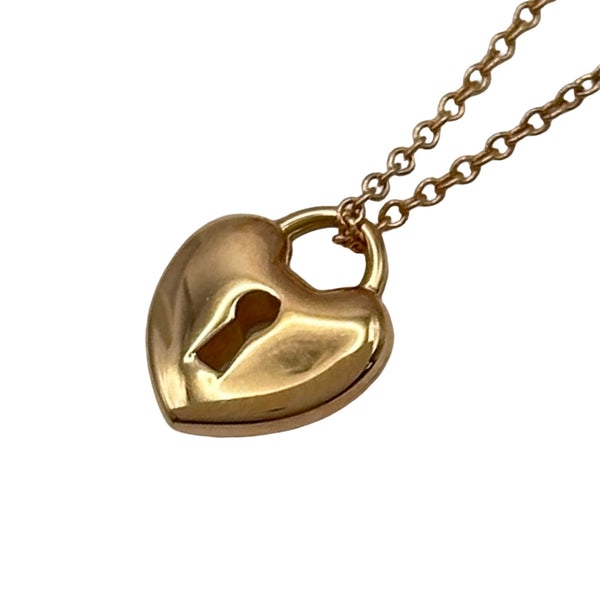 ティファニー TIFFANY＆CO ハートロックネックレス ピンクゴールド 750