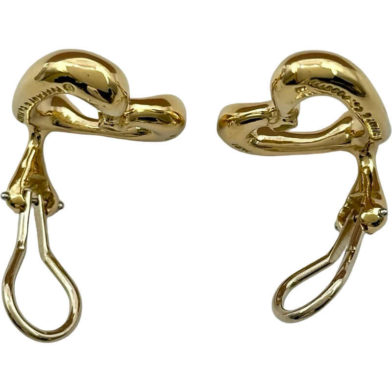 ティファニー TIFFANY＆CO オープンハートイヤリング ゴールド 18K