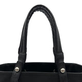 シャネル CHANEL パリビアリッツトートPM A34208 17番台 ブラック コーティングキャンバス レディース トートバッグ