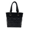 シャネル CHANEL パリビアリッツトートPM A34208 17番台 ブラック コーティングキャンバス レディース トートバッグ
