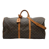ルイ・ヴィトン LOUIS VUITTON キーポル・バンドリエール60 M41412 ブラウン モノグラム/レザー メンズ ボストンバッグ