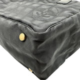 シャネル CHANEL ニュートラベルライントートMM A15991 8番台 ブラック ナイロンジャガード レディース トートバッグ