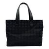 シャネル CHANEL ニュートラベルライントートMM A15991 8番台 ブラック ナイロンジャガード レディース トートバッグ