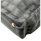 シャネル CHANEL ニュートラベルライントートMM A15991 10番台 ブラック ナイロンジャガード/レザー レディース トートバッグ