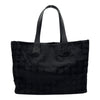 シャネル CHANEL ニュートラベルライントートMM A15991 10番台 ブラック ナイロンジャガード/レザー レディース トートバッグ