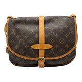 ルイ・ヴィトン LOUIS VUITTON ソミュール30 M42256 ブラウン モノグラム/レザー レディース ショルダーバッグ