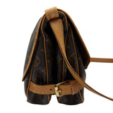 ルイ・ヴィトン LOUIS VUITTON ソミュール30 M42256 ブラウン モノグラム/レザー レディース ショルダーバッグ