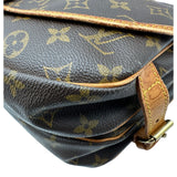 ルイ・ヴィトン LOUIS VUITTON ソミュール30 M42256 ブラウン モノグラム/レザー レディース ショルダーバッグ