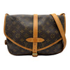 ルイ・ヴィトン LOUIS VUITTON ソミュール30 M42256 ブラウン モノグラム/レザー レディース ショルダーバッグ
