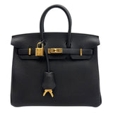 エルメス HERMES バーキン25 G刻 （2026年） ブラック ゴールド金具 トゴ レディース ハンドバッグ